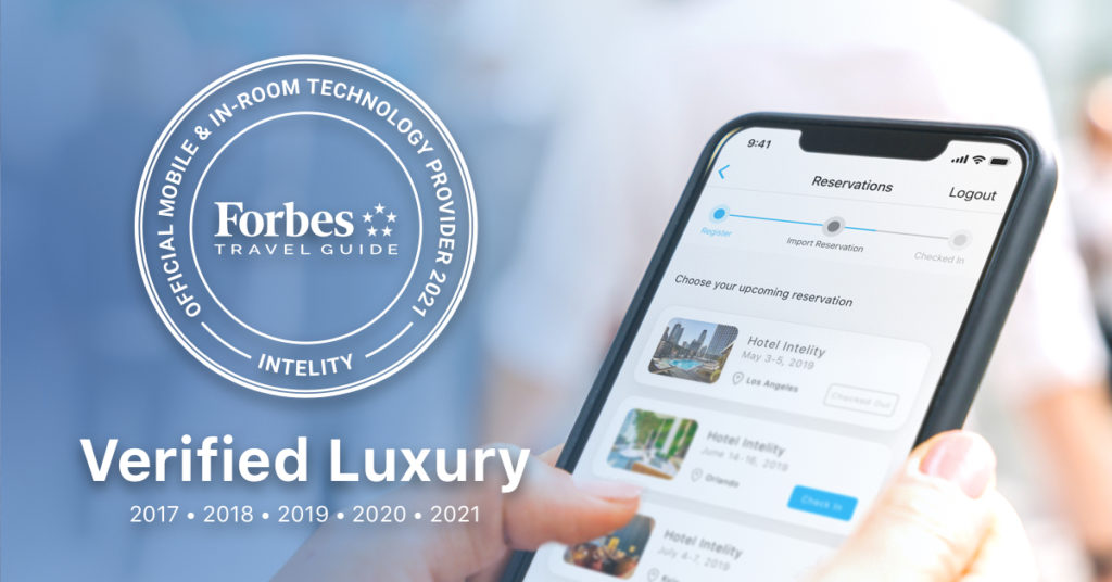 INTELITY Named Forbes Travel Guide Brand Official for Fifth Year in a Row