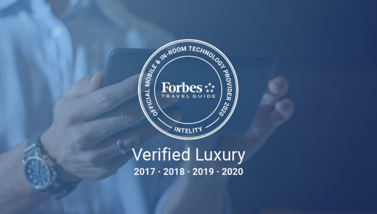 intelity forbes travel guide official mobile & in-room technology provider four years in a row