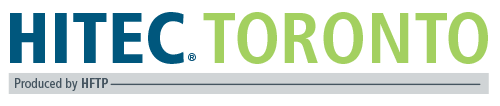 Horizontal version of the HITEC Toronto 2023 logo