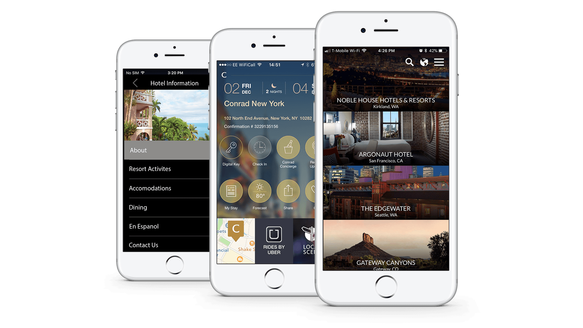 Branded Enterprise Mobile App For Hotels And Casinos Intelity