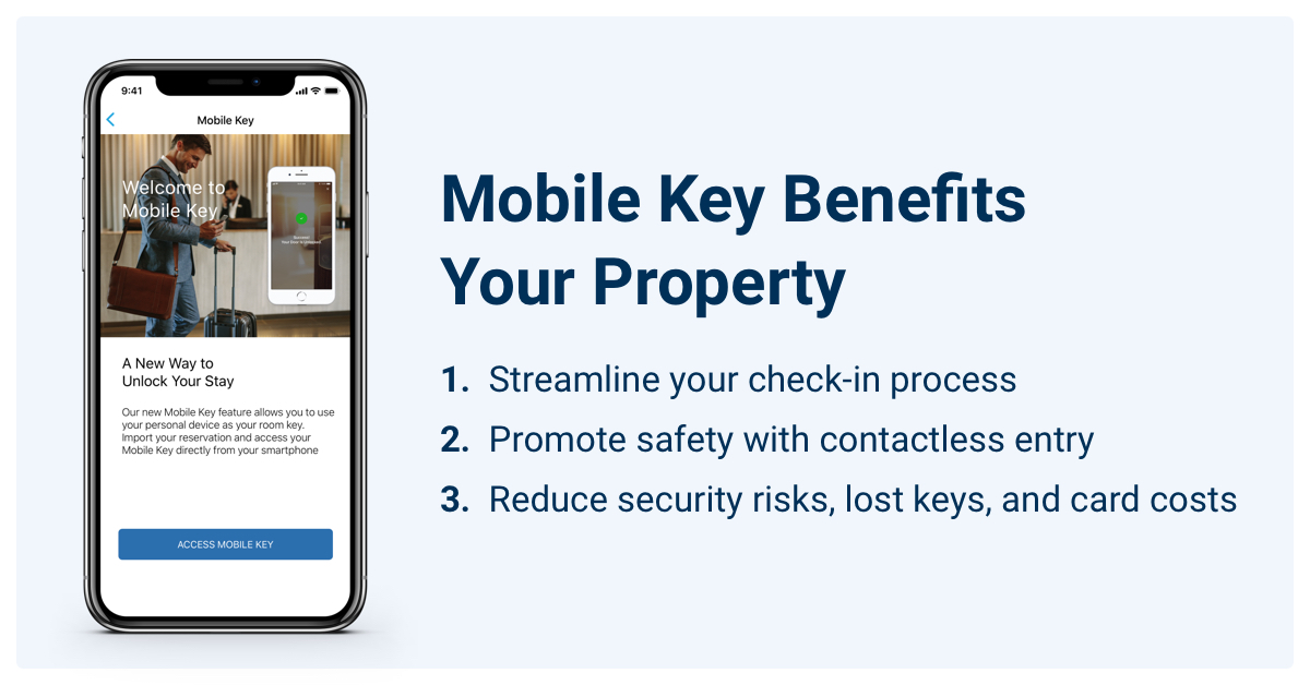 Three benefits of using mobile key at your property