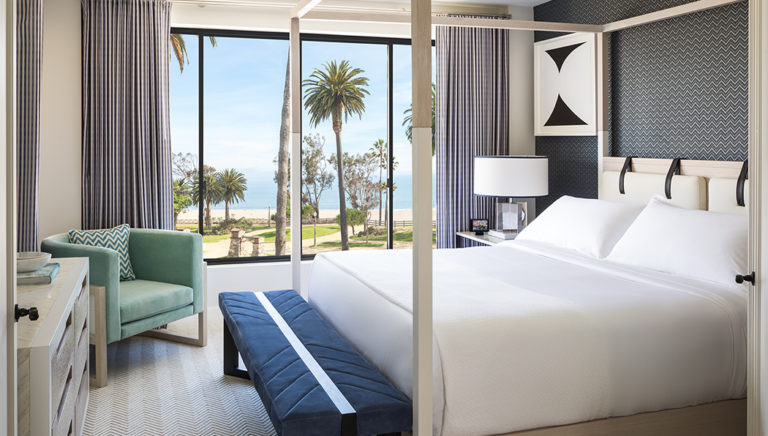 Oceana Signature Suite with view of the ocean and in-room tablet