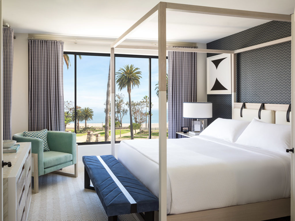 Oceana Signature Suite with view of the ocean and in-room tablet