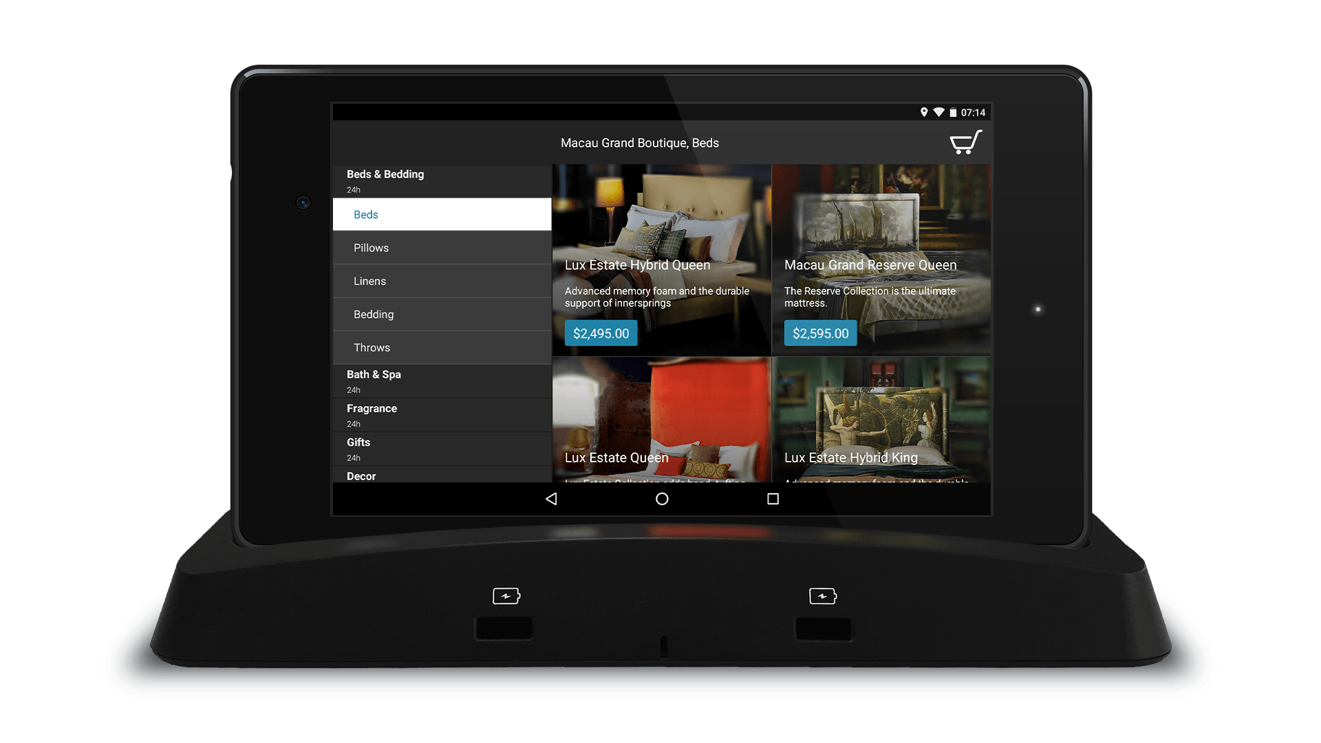 INTELITY Boutique App - product screen