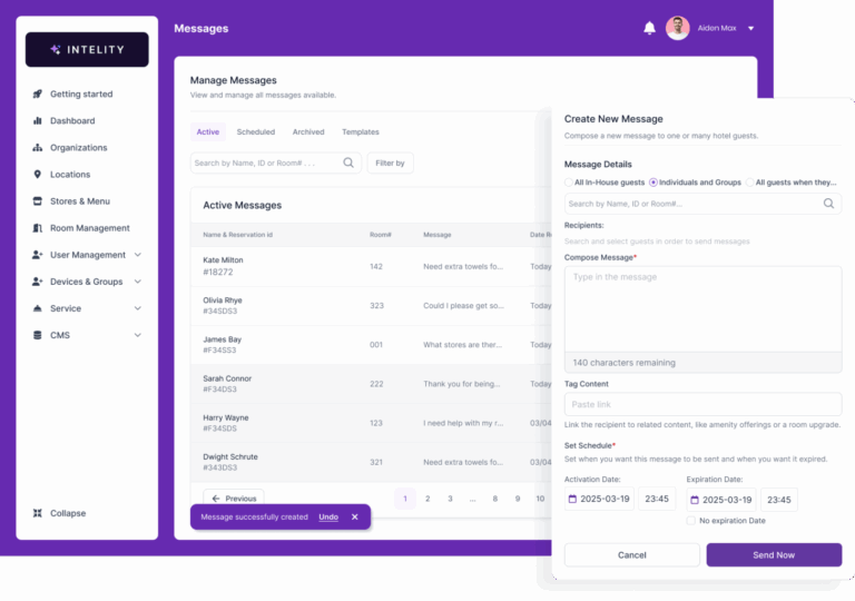 unified messaging for hospitality