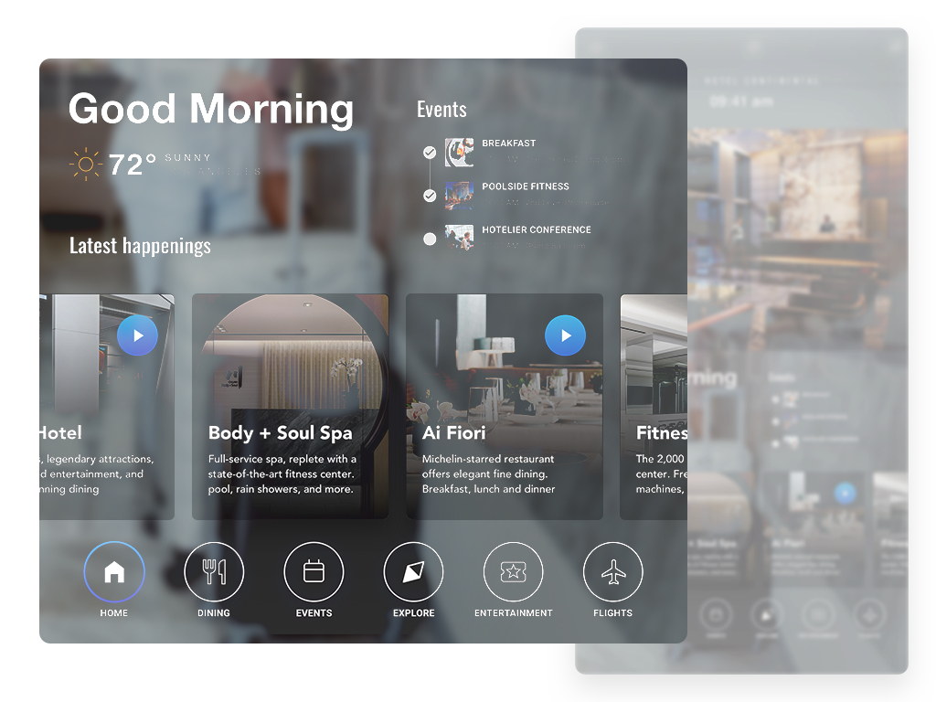 Smart Mirror Guest Experience Technology for Hotels INTELITY